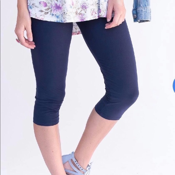 Jumpsuits | Navy Capri Leggings | Poshmark